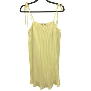 BCBGeneration Yellow Pleated Dress size Small